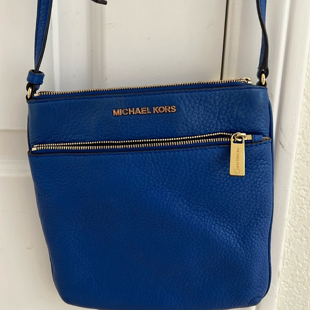Michael Kors Blue cross body purse
